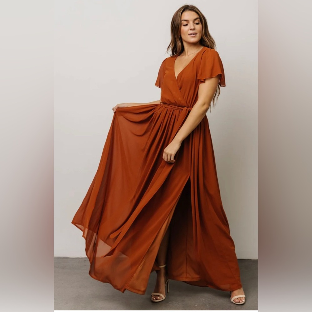 Baltic Born Kristina Maxi Dress Rust 2XL New with Tags